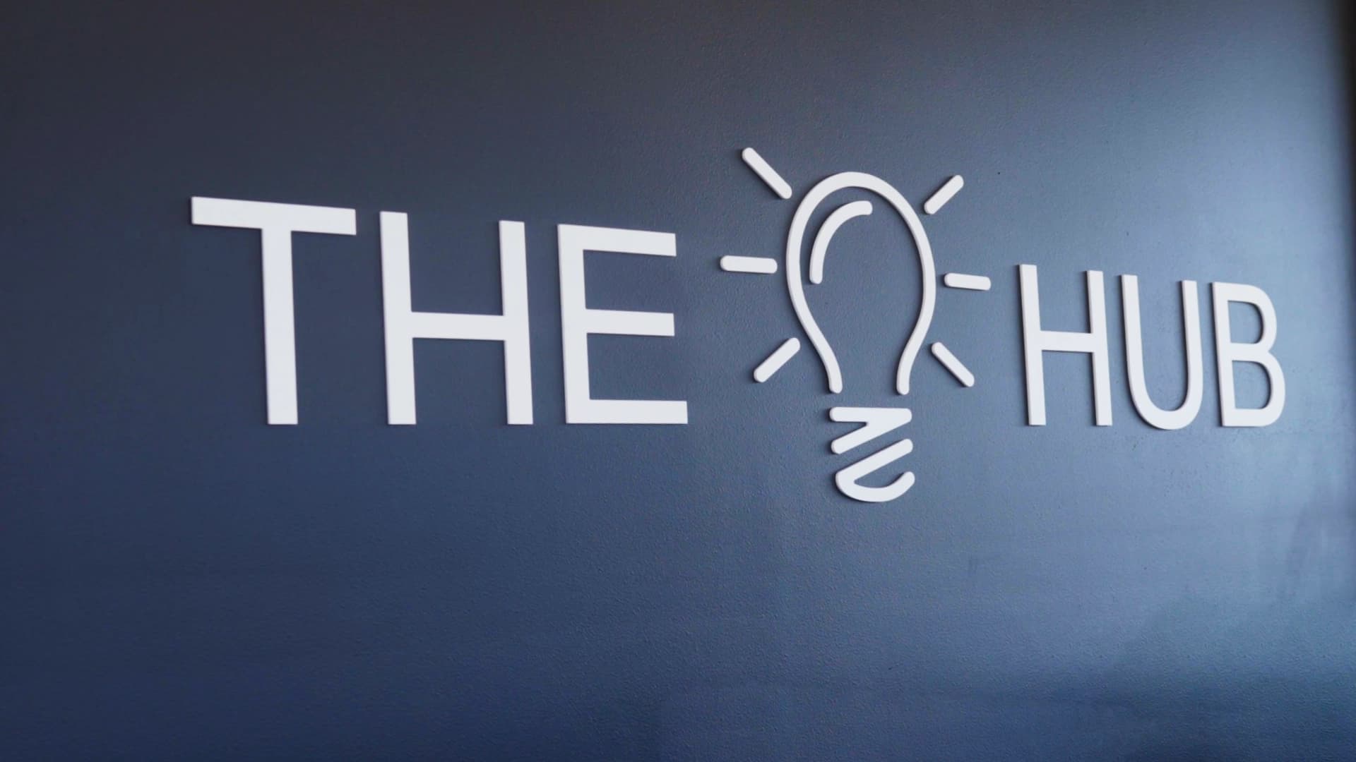 The Hub Wall at Co-Create Innovation Hub